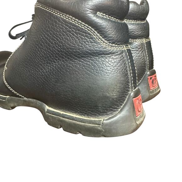 Cole Haan Black Leather Lace Up Booties - Size 8 - Picture 5 of 10